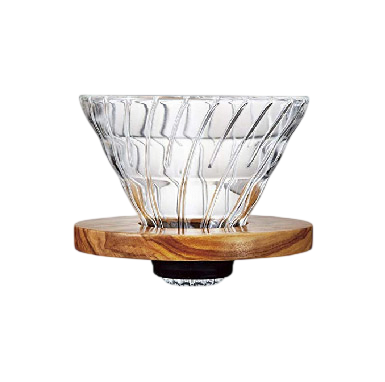DRIPPER V60 VIDRIO/MADERA